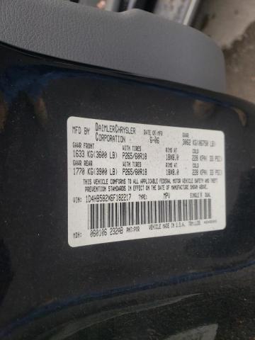 Photo 8 from auction – 2006 DODGE DURANGO LI with VIN 1D4HB582X6F182217
