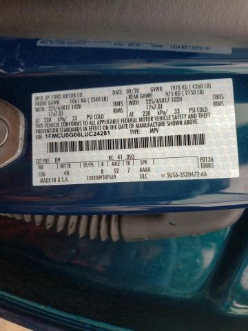 Photo 10 from auction – 2020 FORD ESCAPE SE with VIN 1FMCU0G66LUC24281