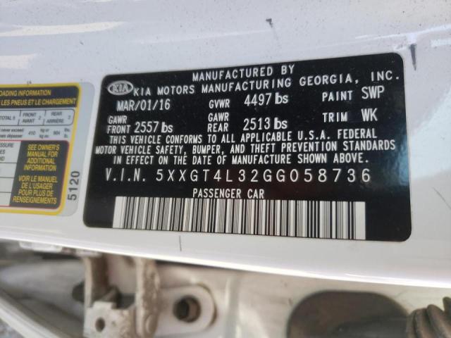 Photo 10 from auction – 2016 KIA OPTIMA LX with VIN 5XXGT4L32GG058736