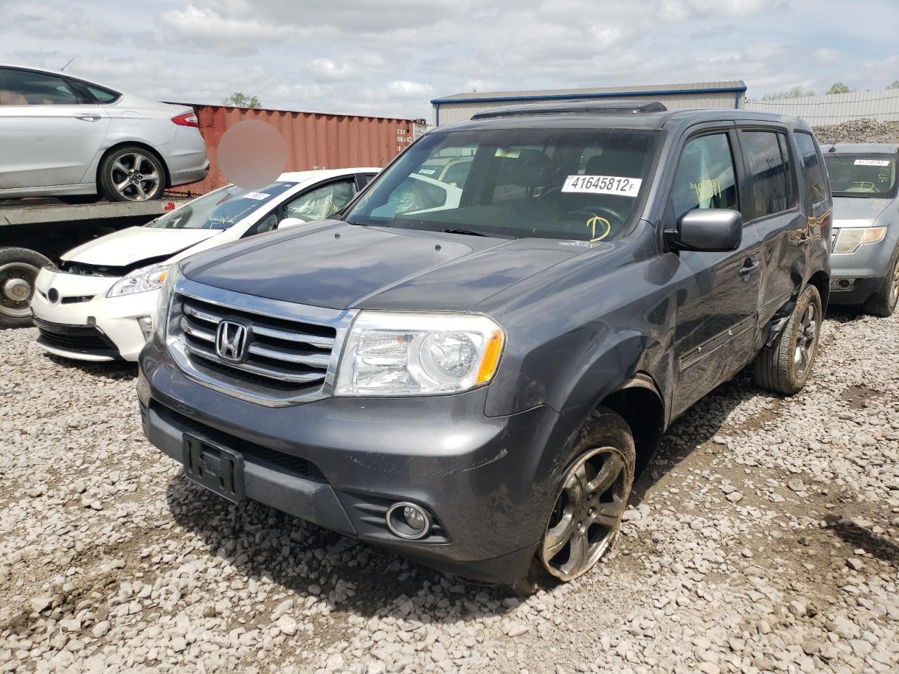Photo 2 from auction – 2013 HONDA PILOT EXL with VIN 5FNYF3H68DB018801
