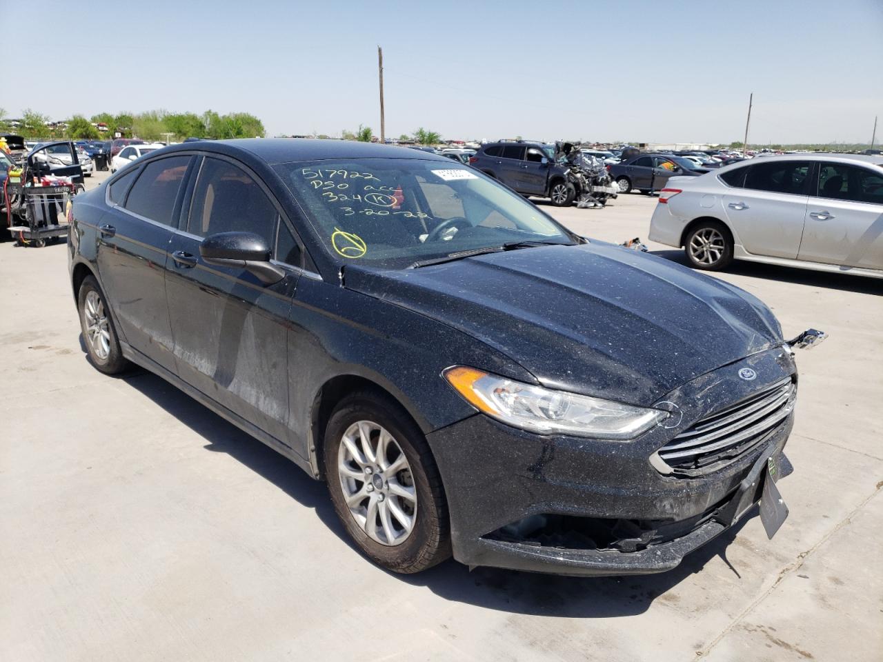 FORD FUSION S 2017 with VIN 3FA6P0G78HR397130 - Photo from auction