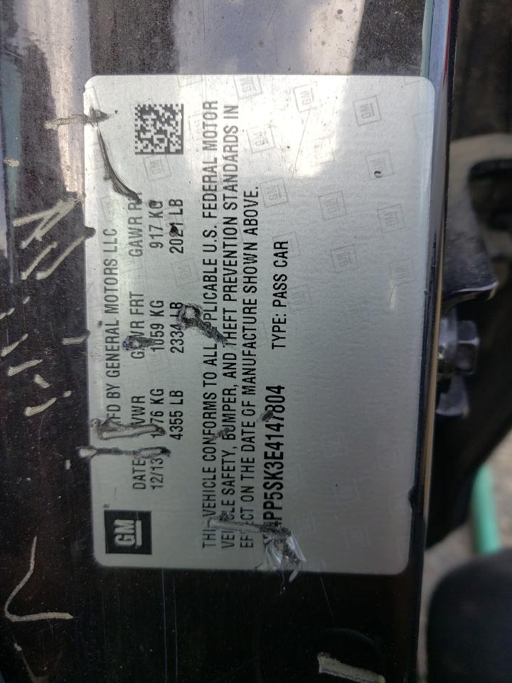 Photo 10 from auction – 2014 BUICK VERANO with VIN 1G4PP5SK3E4147804