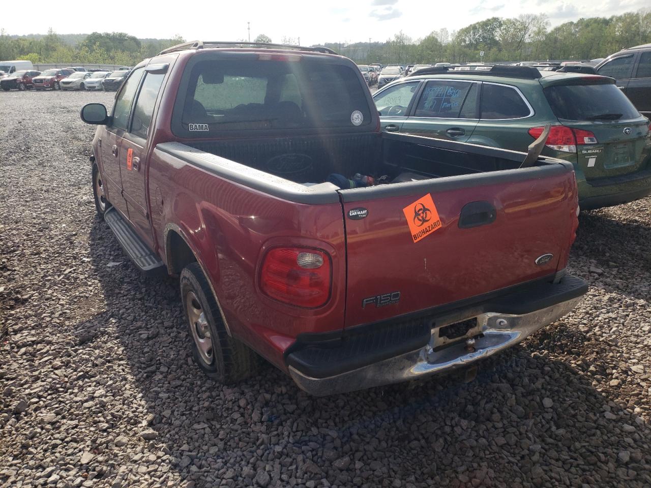 Photo 3 from auction – 2001 FORD F150 SUPER with VIN 1FTRW07W41KD59826