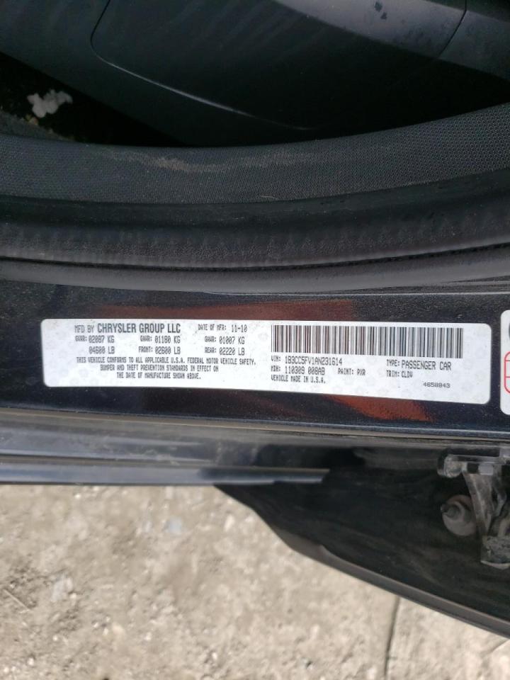Photo 10 from auction – 2010 DODGE AVENGER R/ with VIN 1B3CC5FV1AN231614