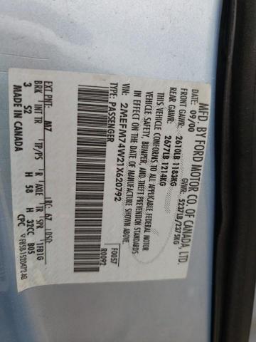 Photo 10 from auction – 2001 MERCURY GRAND MARQ with VIN 2MEFM74W21X620792