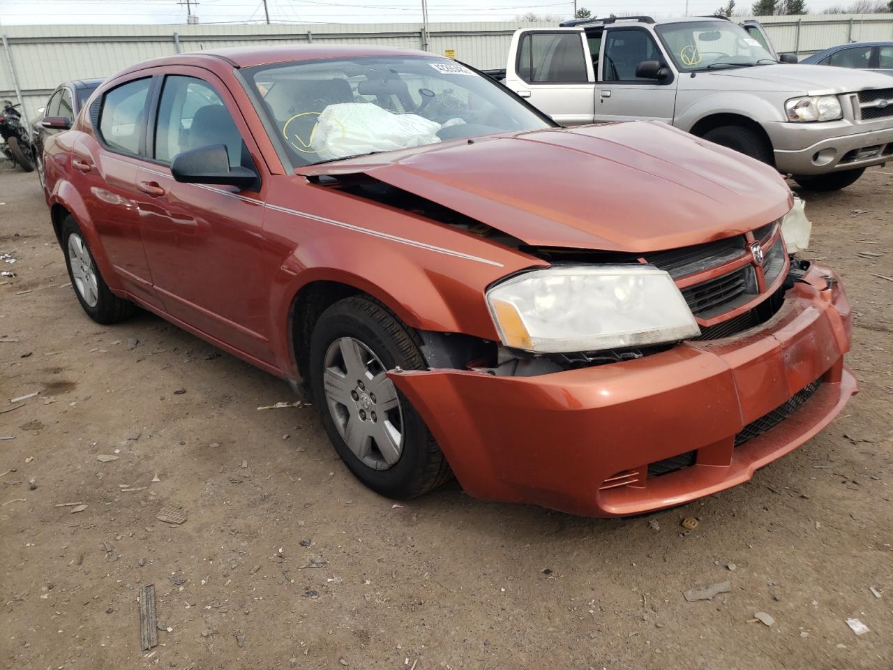 DODGE AVENGER 2008 with VIN 1B3LC46K38N670338 - Photo from auction