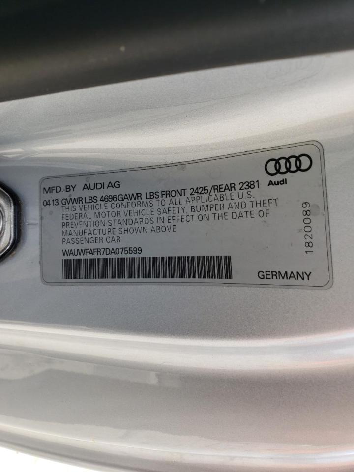 Photo 10 from auction – 2013 AUDI A5 PRESTIG with VIN WAUWFAFR7DA075599