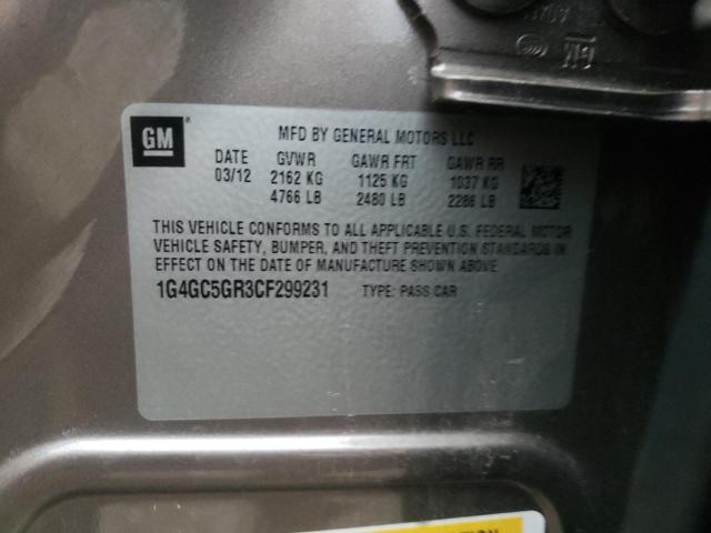 Photo 10 from auction – 2012 BUICK LACROSSE with VIN 1G4GC5GR3CF299231