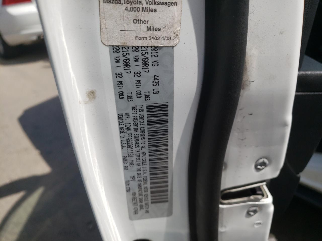 Photo 10 from auction – 2016 JEEP PATRIOT LA with VIN 1C4NJPFA5GD811131