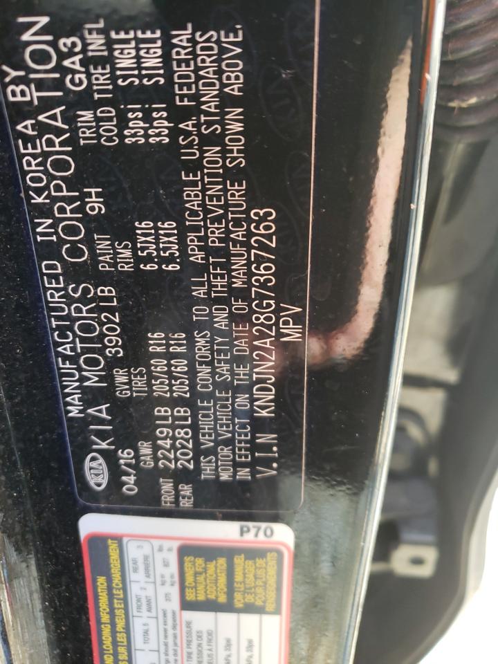 Photo 20 from auction – 2016 KIA SOUL with VIN KNDJN2A28G7367263