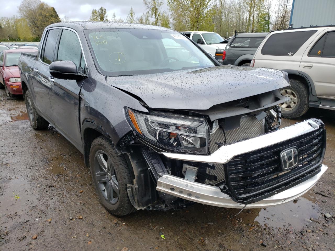 HONDA RIDGELINE 2021 with VIN 5FPYK3F76MB023123 - Photo from auction
