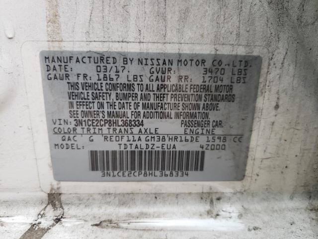 Photo 10 from auction – 2017 NISSAN VERSA NOTE with VIN 3N1CE2CP8HL368334