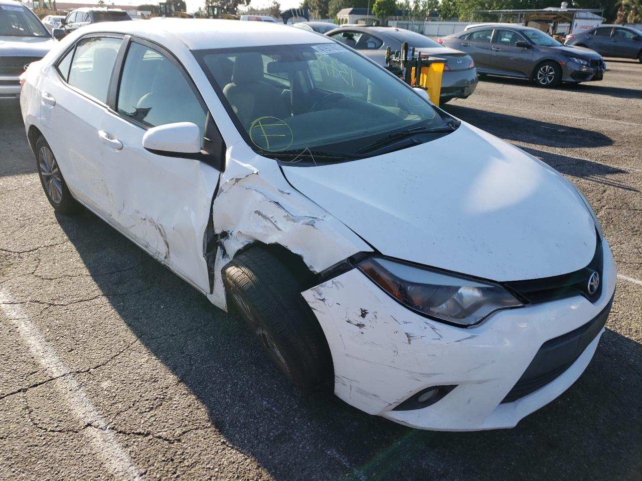 TOYOTA COROLLA L 2014 with VIN 5YFBURHEXEP058969 - Photo from auction