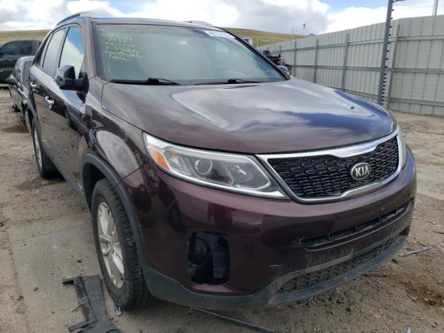 KIA SORENTO LX 2014 with VIN 5XYKTCA6XEG451622 - Photo from auction