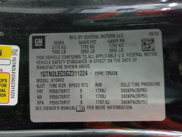 Photo 10 from auction – 2016 GMC SIERRA K15 with VIN 1GTN2LEC5GZ311224