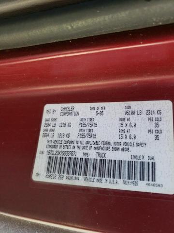 Photo 10 from auction – 1995 DODGE DAKOTA with VIN 1B7GL23X7SS337671