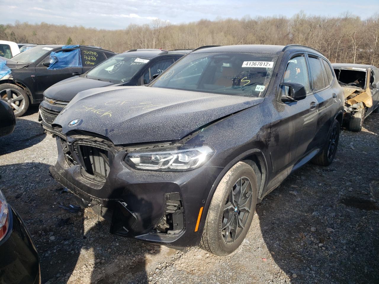 Photo 2 from auction – 2022 BMW X3 XDRIVEM with VIN 5UX83DP09N9K92014