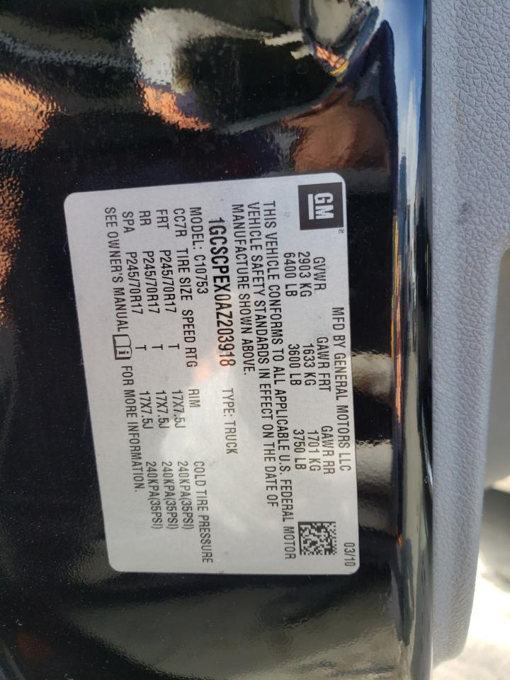 Photo 10 from auction – 2010 CHEVROLET SILVERADO with VIN 1GCSCPEX0AZ203918