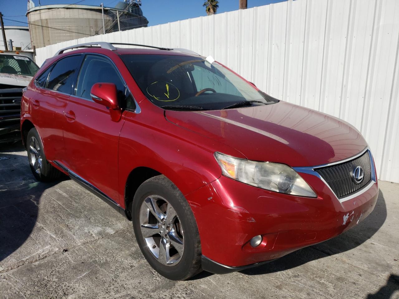 LEXUS RX 350 2010 with VIN JTJBK1BA3A2415122 - Photo from auction