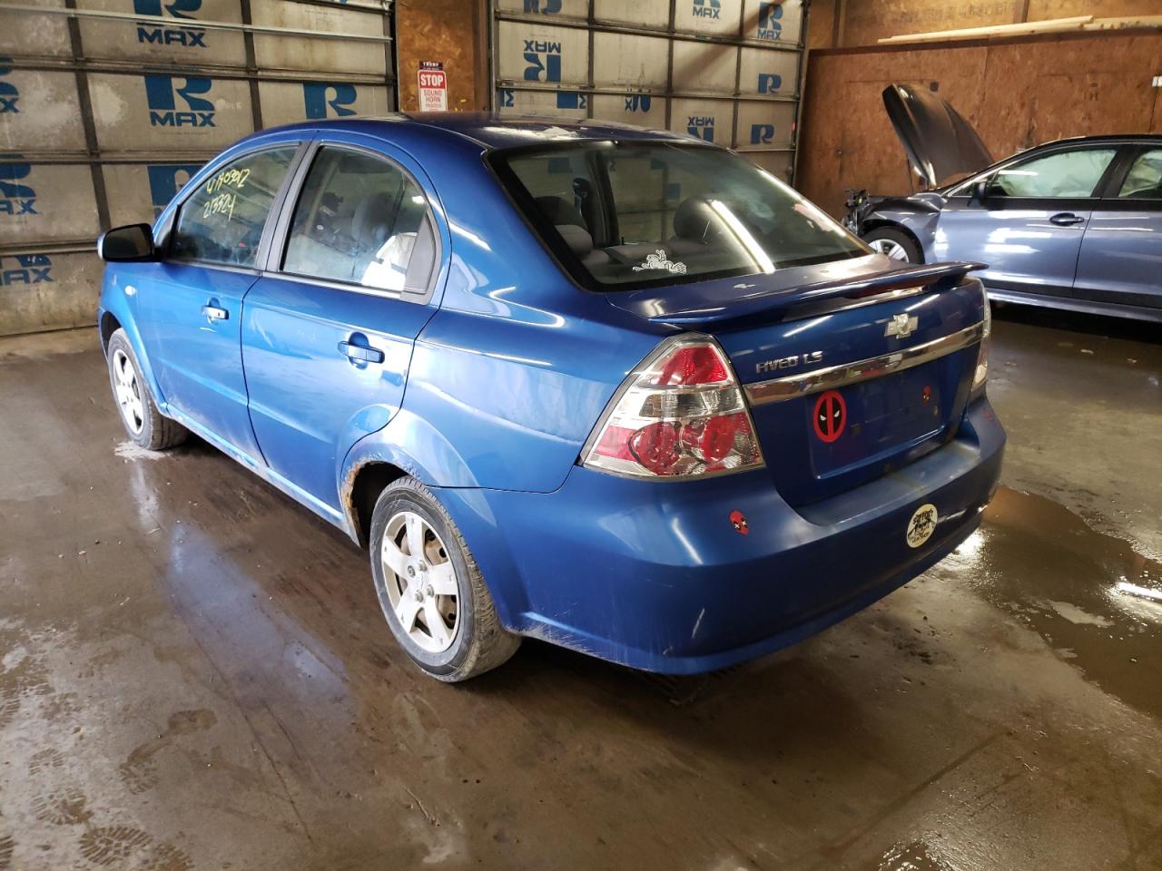 Photo 3 from auction – 2007 CHEVROLET AVEO BASE with VIN KL1TD56627B186821