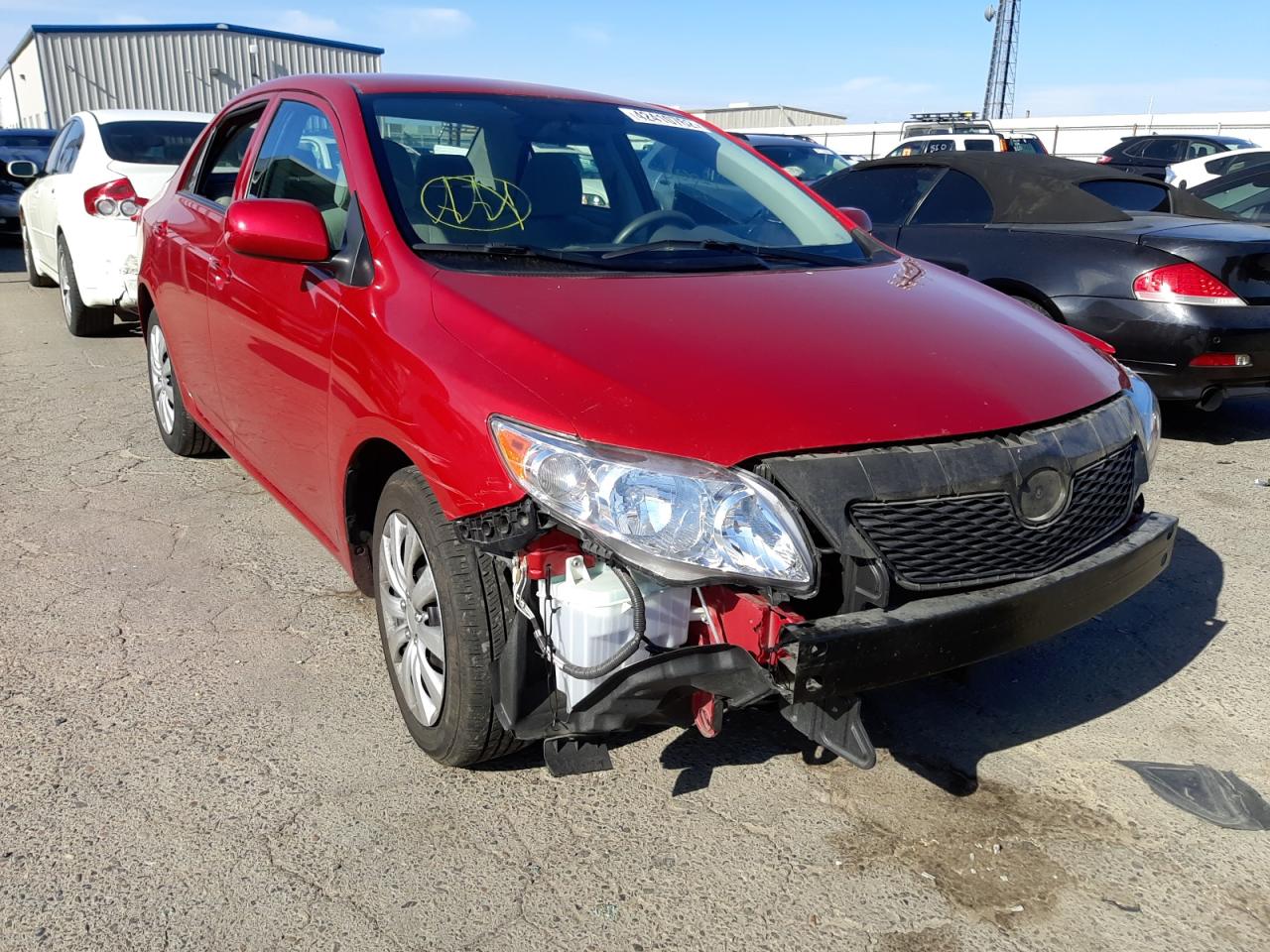 TOYOTA CORILLA 2010 with VIN 1NXBU4EE3AZ287414 - Photo from auction