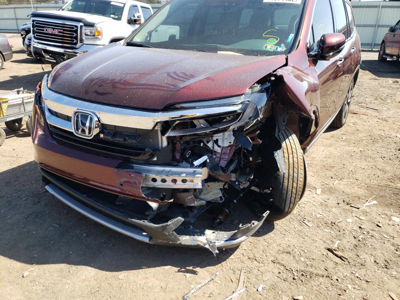 Photo 9 from auction – 2020 HONDA PILOT TOUR with VIN 5FNYF6H92LB043414