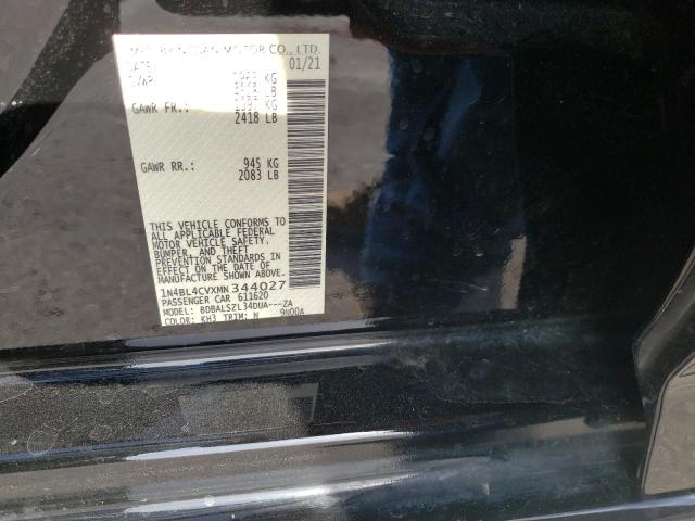 NISSAN ALTIMA SR 2021 with VIN 1N4BL4CVXMN344027 - Photo from auction