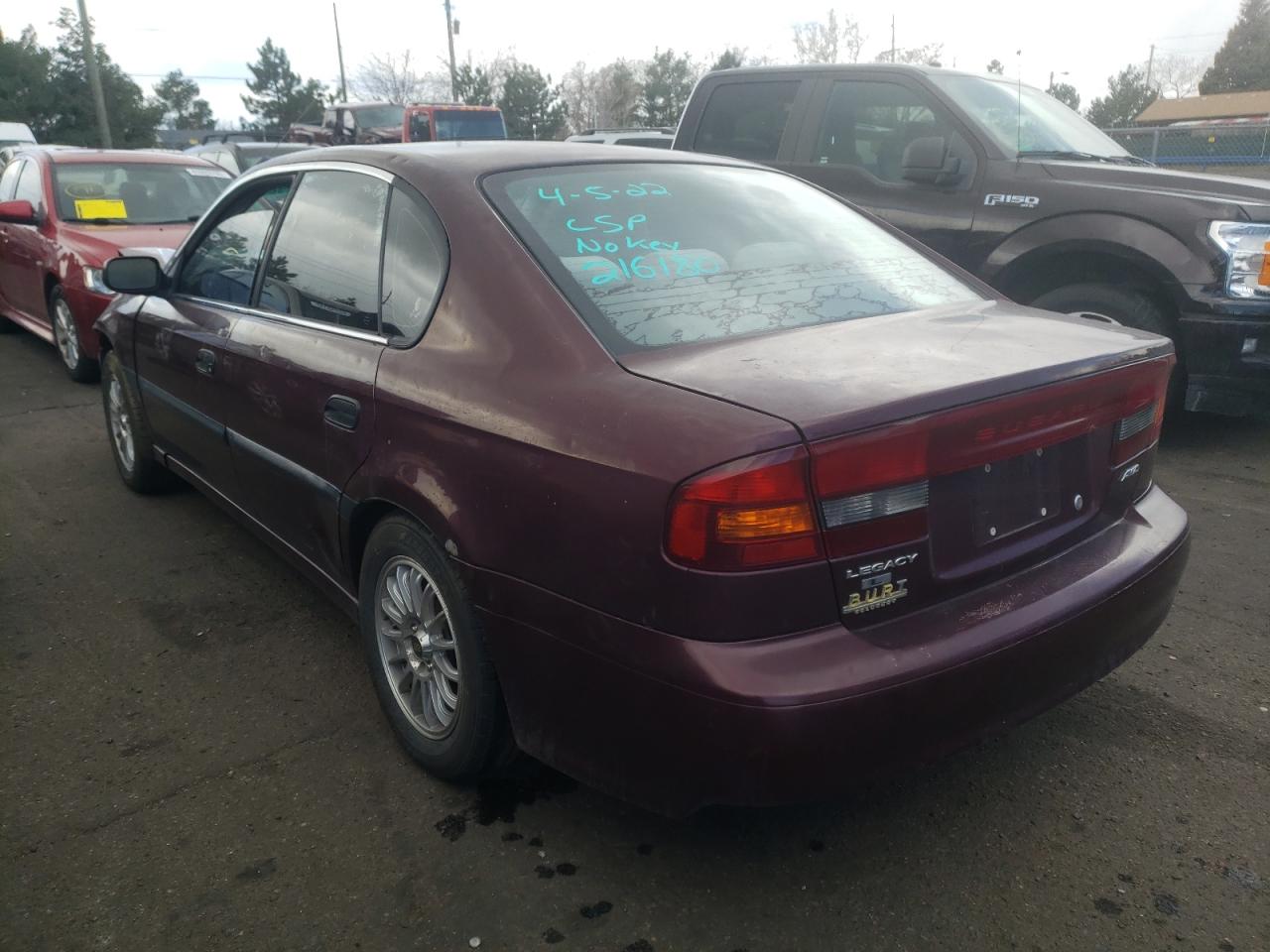 Photo 3 from auction – 2001 SUBARU LEGACY L with VIN 4S3BE635317216180