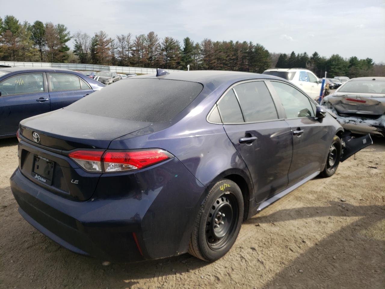Photo 4 from auction – 2020 TOYOTA COROLLA LE with VIN 5YFEPRAEXLP068610