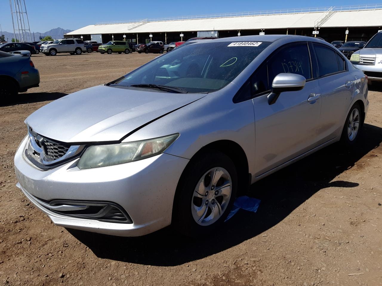 Photo 2 from auction – 2014 HONDA CIVIC LX with VIN 19XFB2F56EE083337