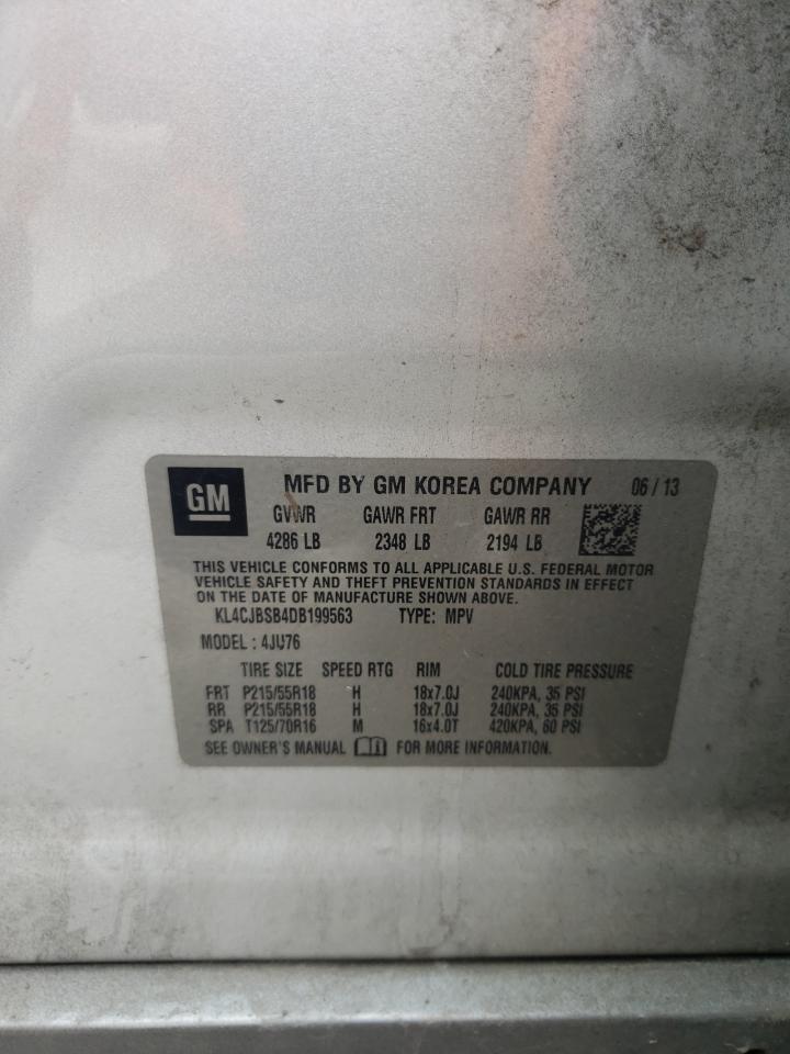 Photo 10 from auction – 2013 BUICK ENCORE CON with VIN KL4CJBSB4DB199563