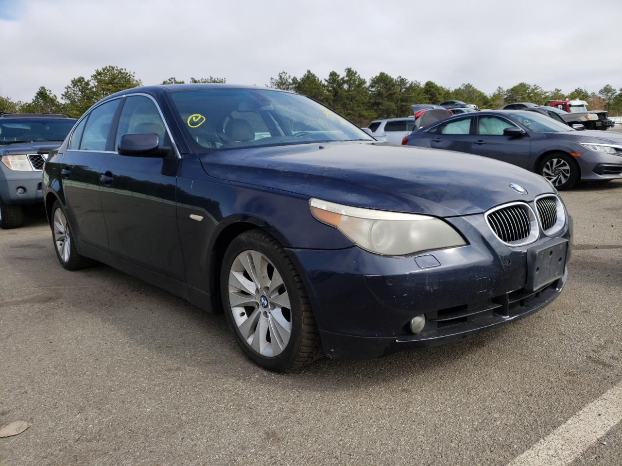 BMW 545 I 2005 with VIN WBANB33555B116327 - Photo from auction
