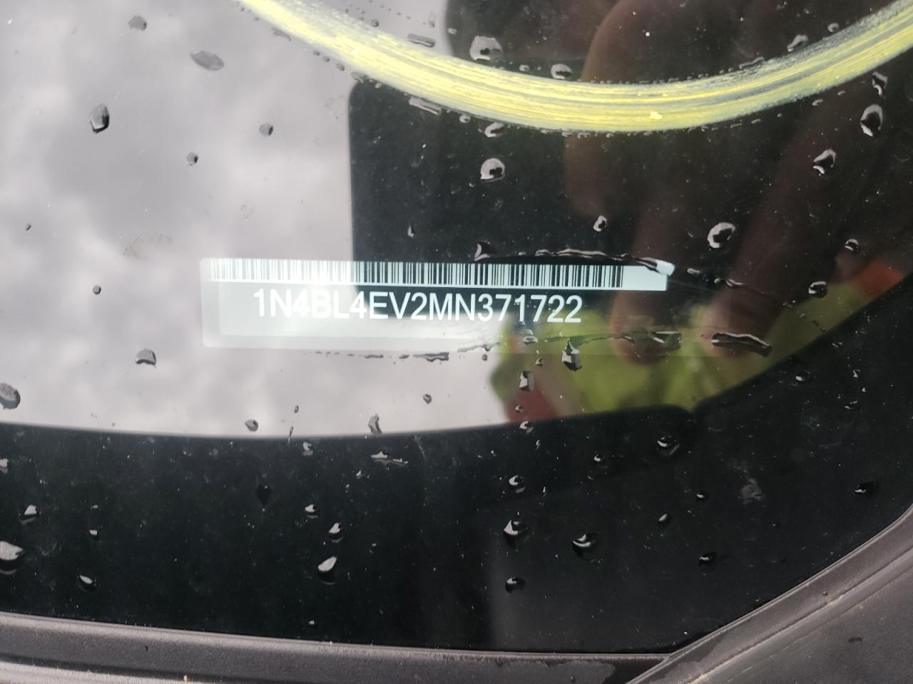 Photo 10 from auction – 2021 NISSAN ALTIMA SL with VIN 1N4BL4EV2MN371722