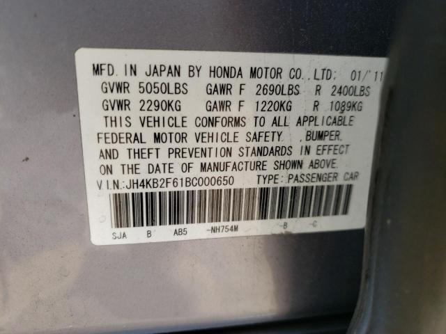 Photo 10 from auction – 2011 ACURA RL with VIN JH4KB2F61BC000650