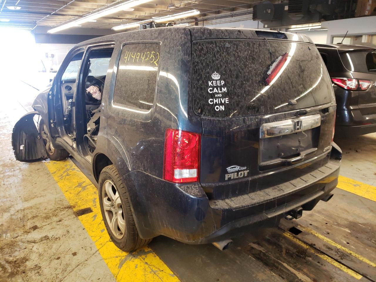 Photo 3 from auction – 2012 HONDA PILOT EXL with VIN 5FNYF4H57CB037349