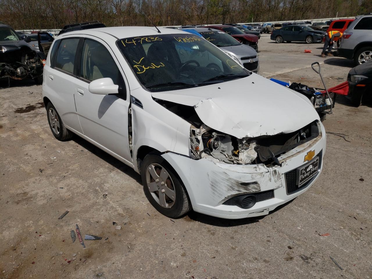 CHEVROLET AVEO LS 2011 with VIN KL1TD6DE6BB147836 - Photo from auction