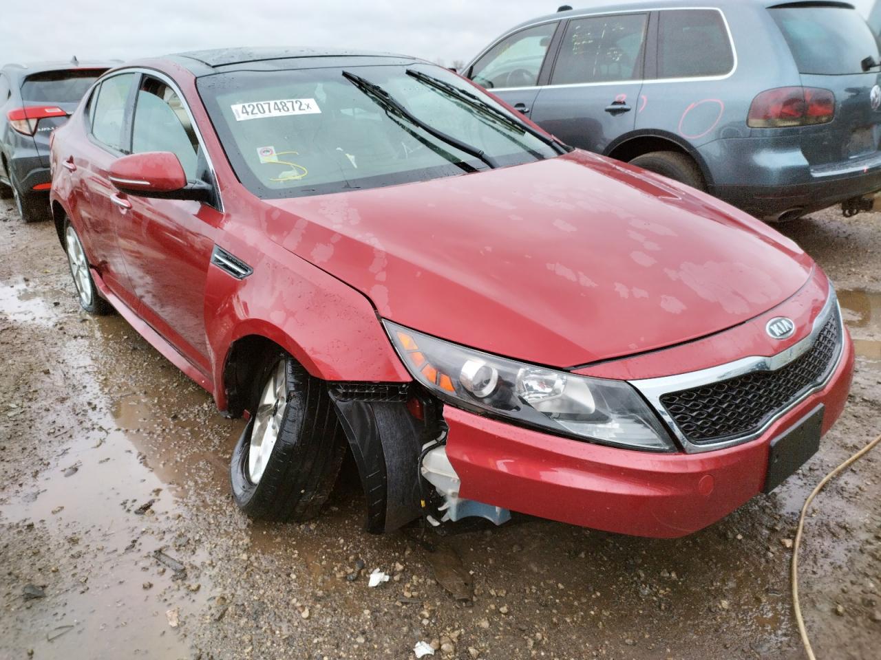 KIA OPTIMA EX 2011 with VIN KNAGN4A77B5057821 - Photo from auction