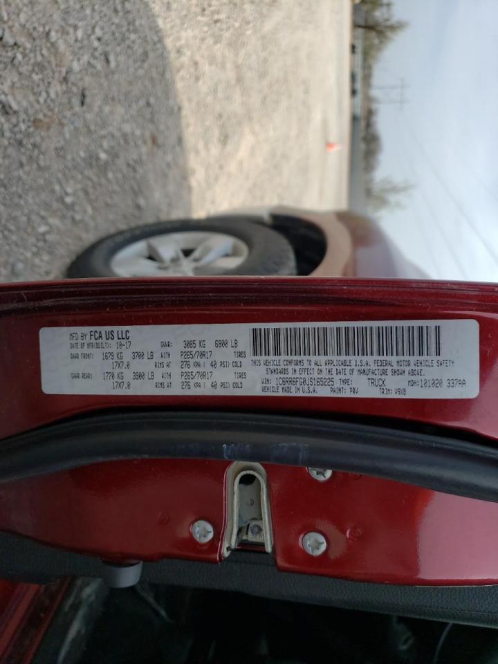 Photo 10 from auction – 2018 RAM 1500 ST with VIN 1C6RR6FG0JS165225