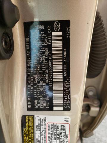 Photo 10 from auction – 2005 TOYOTA AVALON with VIN 4T1BK36B55U021810