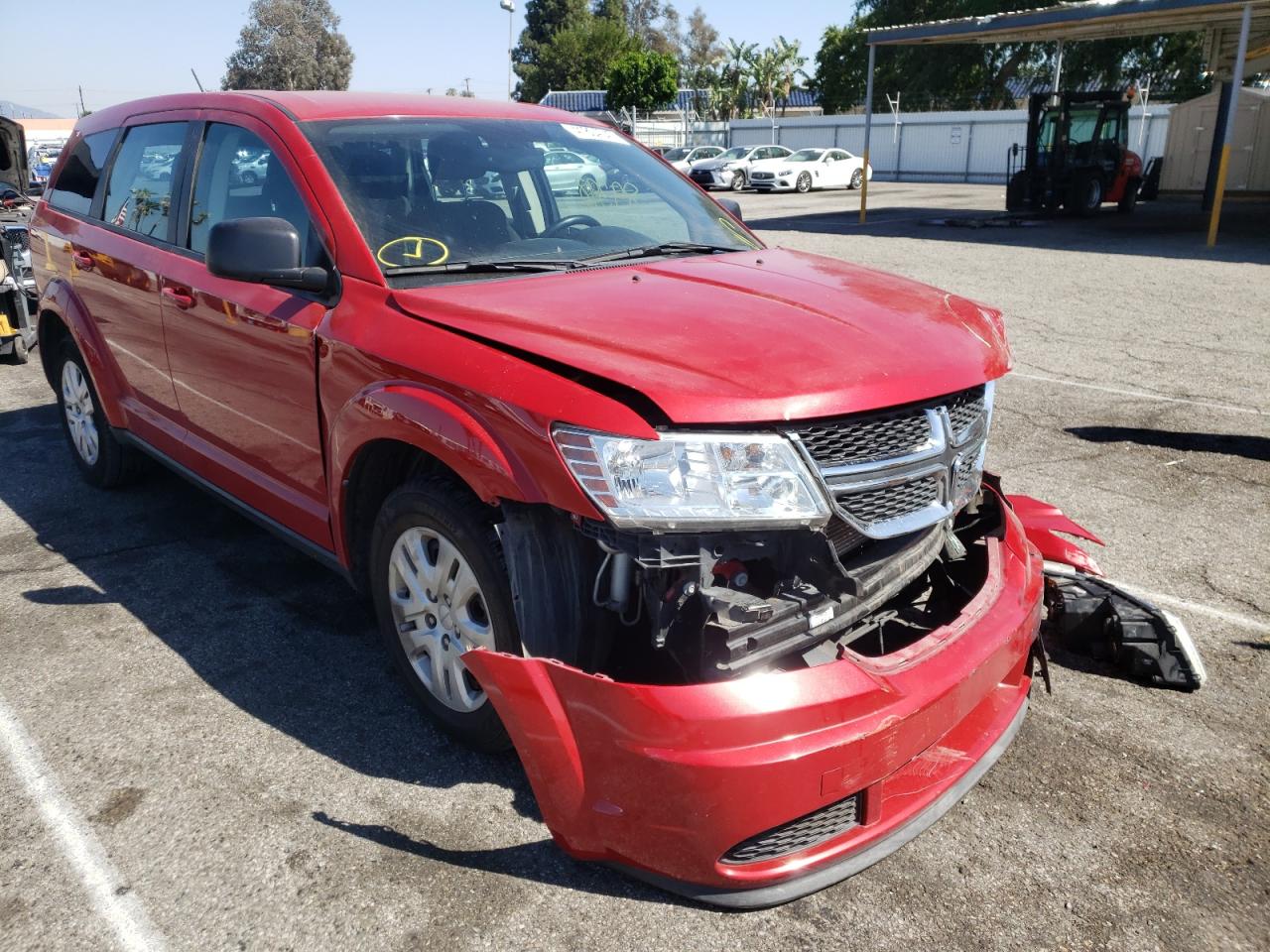 DODGE JOURNEY SE 2015 with VIN 3C4PDCAB5FT583083 - Photo from auction