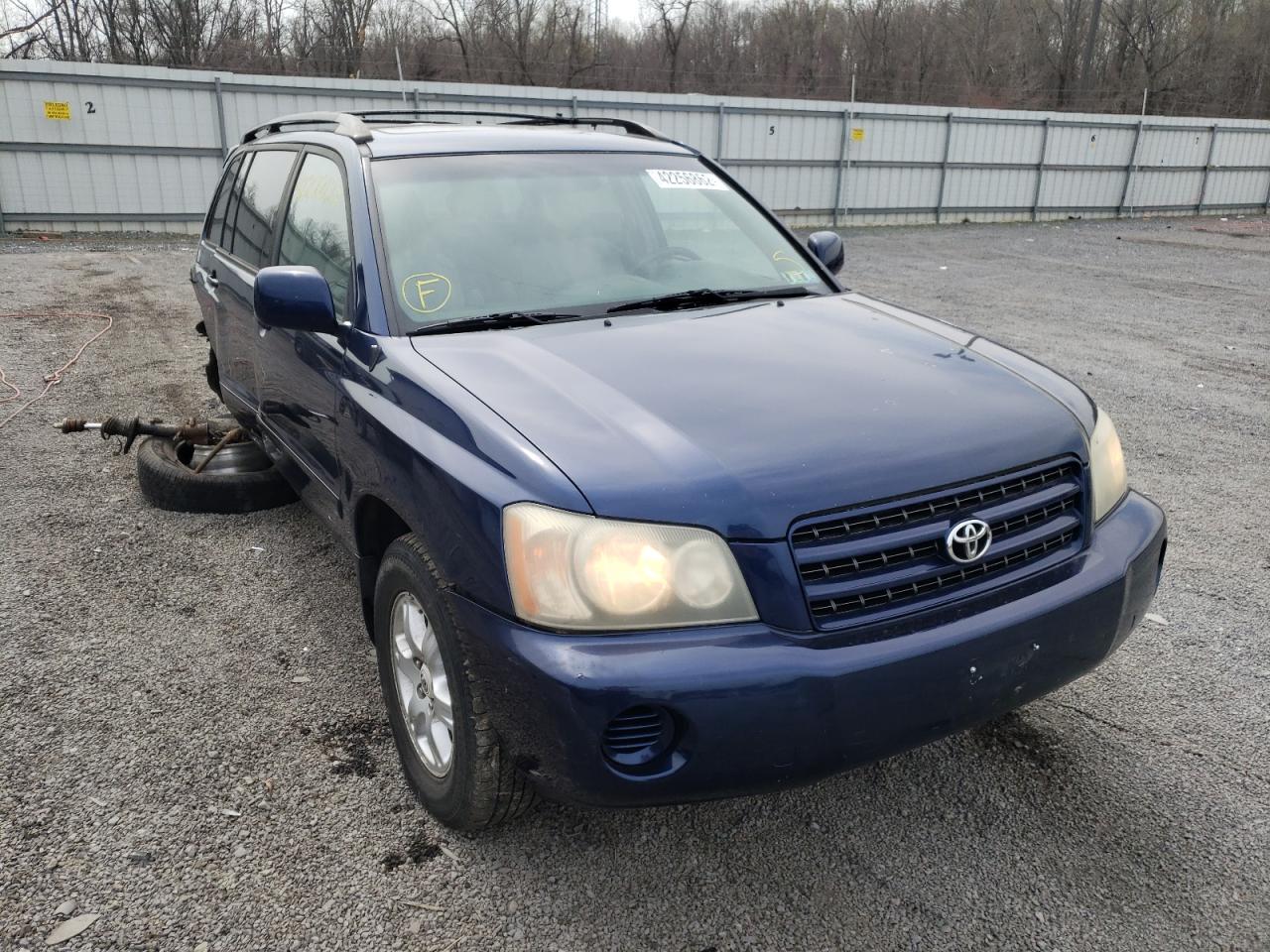 TOYOTA HIGHLANDER 2003 with VIN JTEHF21A530117092 - Photo from auction