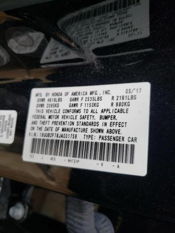 Photo 10 from auction – 2018 ACURA TLX TECH with VIN 19UUB2F78JA001759