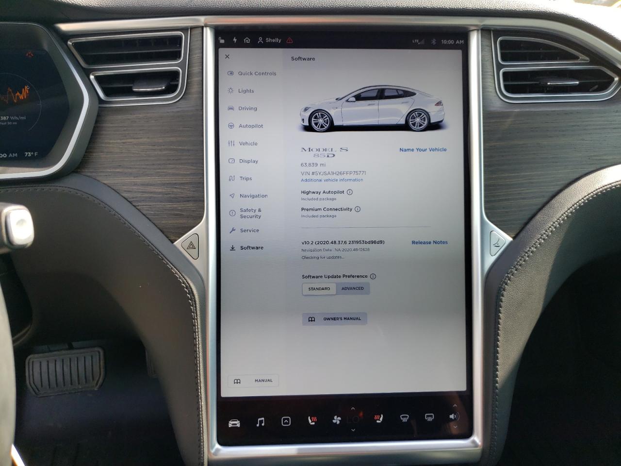 Photo 8 from auction – 2015 TESLA MODEL S 85 with VIN 5YJSA1H26FFP75771