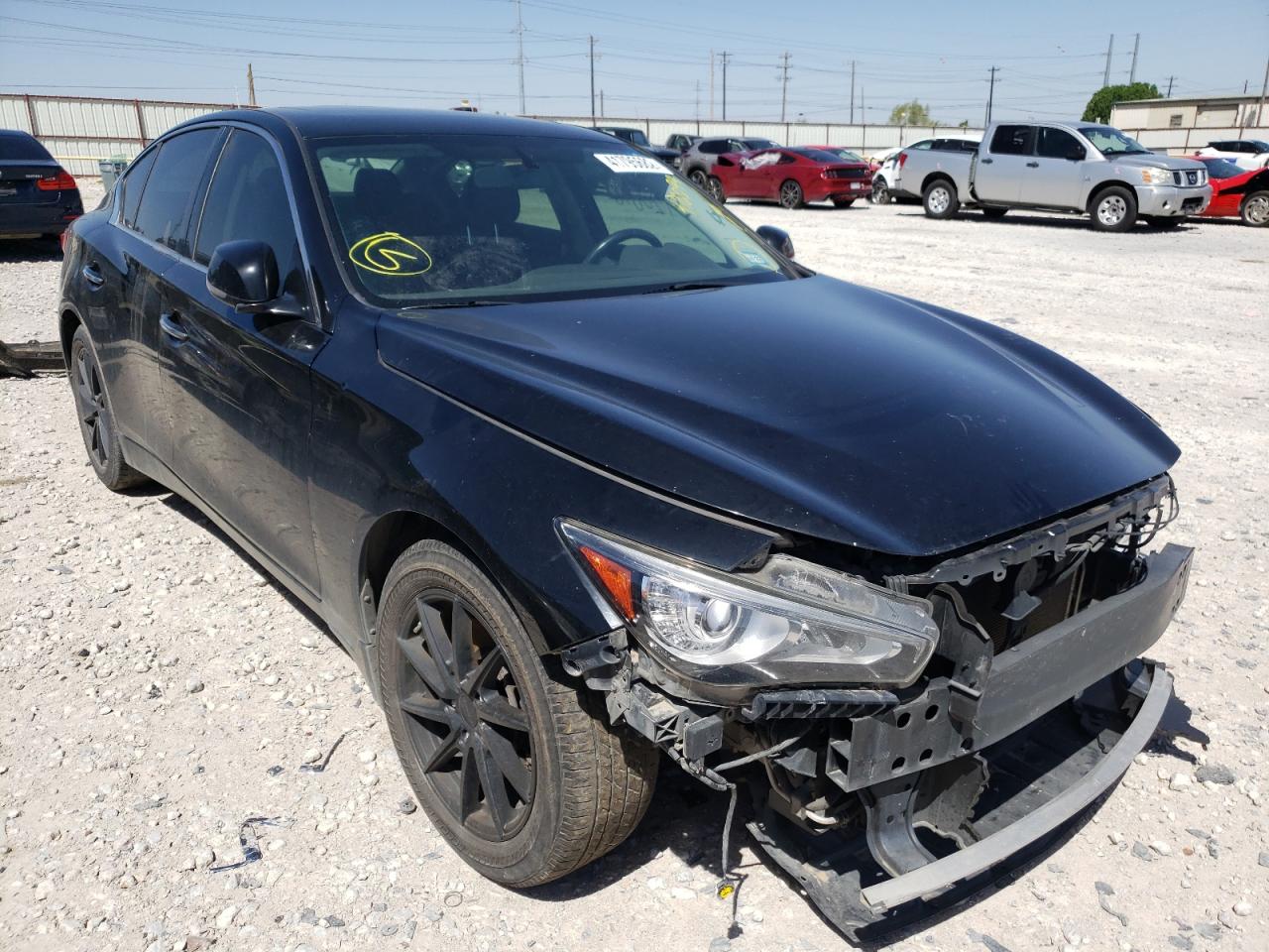 INFINITI Q50 BASE 2015 with VIN JN1BV7AR5FM410099 - Photo from auction