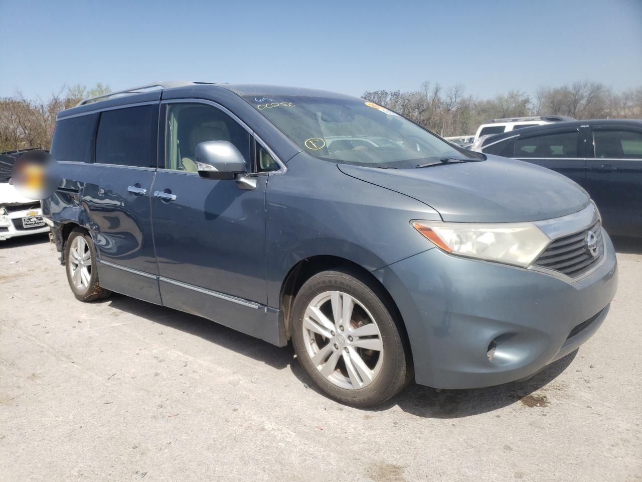 NISSAN QUEST S 2011 with VIN JN8AE2KP2B9000256 - Photo from auction