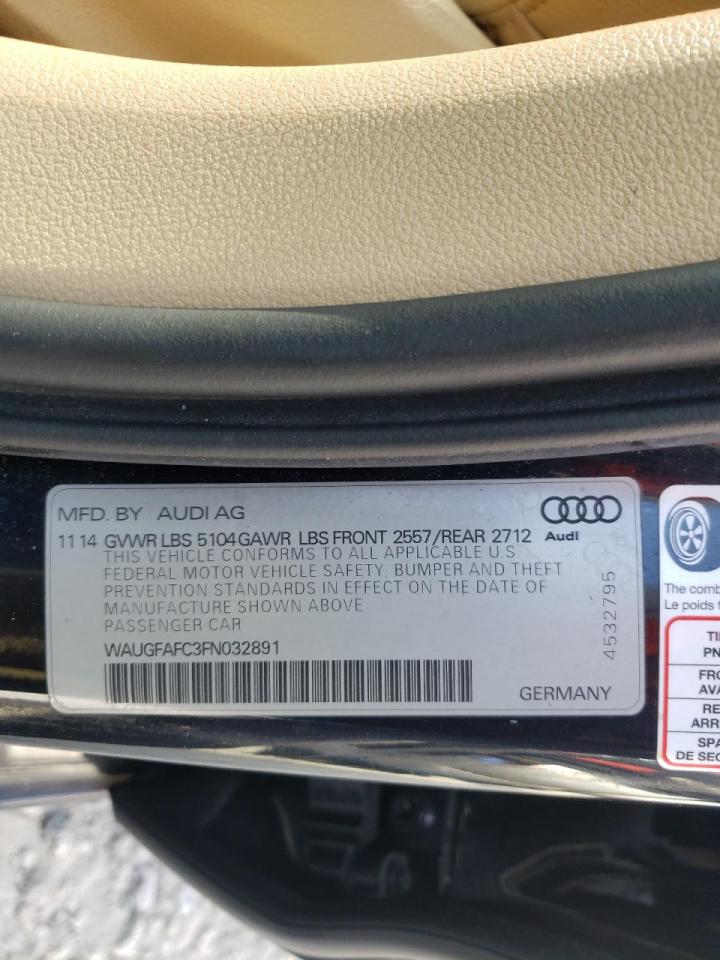 Photo 10 from auction – 2015 AUDI A6 PREMIUM with VIN WAUGFAFC3FN032891