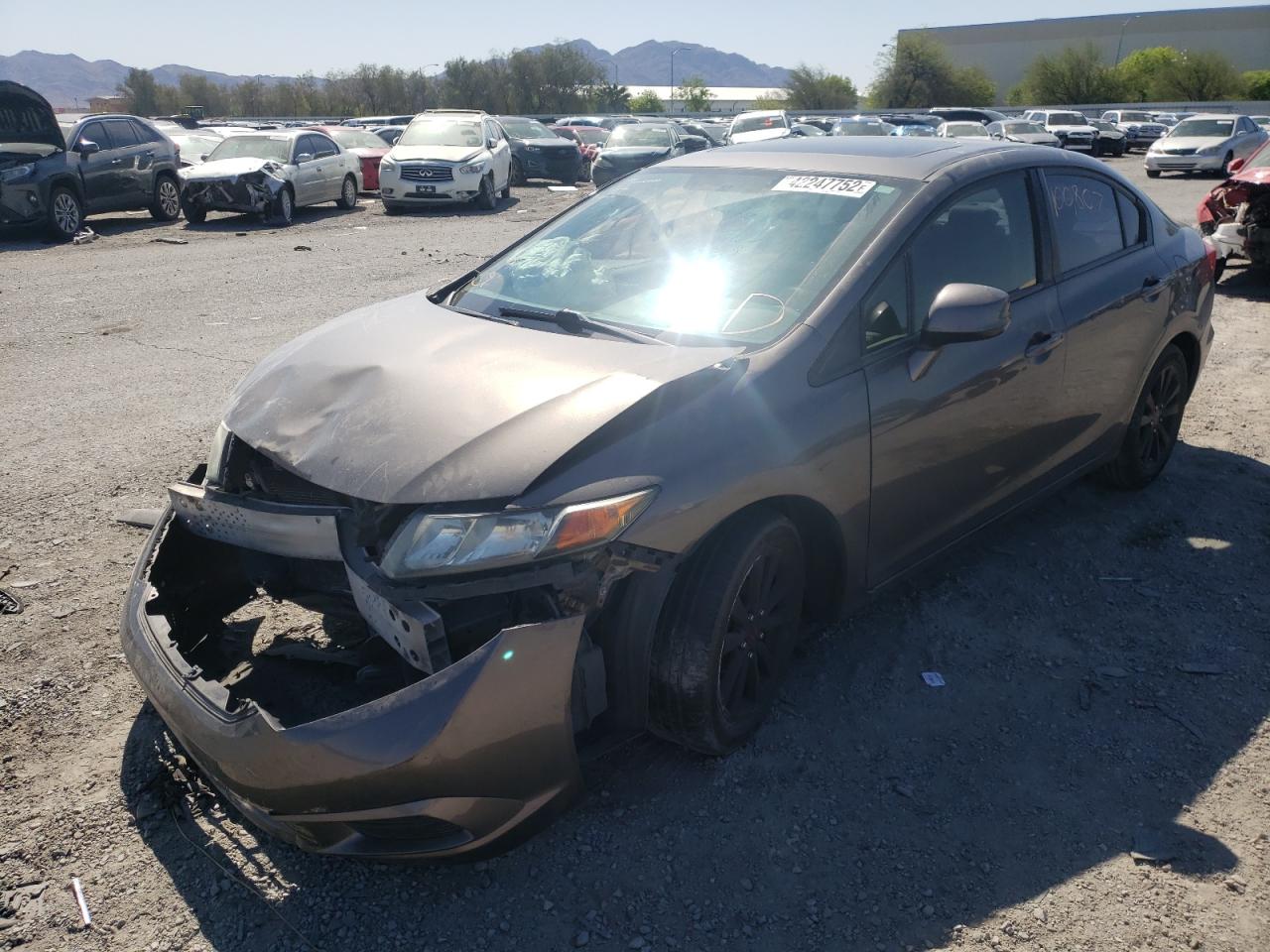 Foto 2 de la subasta – 2012 HONDA CIVIC EX con VIN 19XFB2F80CE103931
