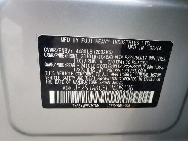 Photo 10 from auction – 2015 SUBARU FORESTER 2 with VIN JF2SJAKC6FH406136