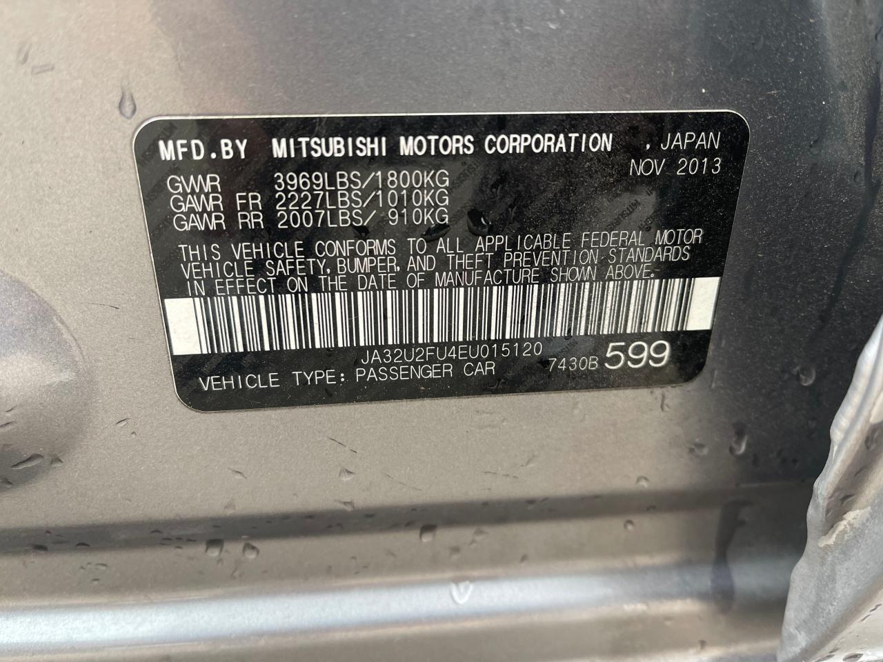 Photo 10 from auction – 2014 MITSUBISHI LANCER ES/ with VIN JA32U2FU4EU015120