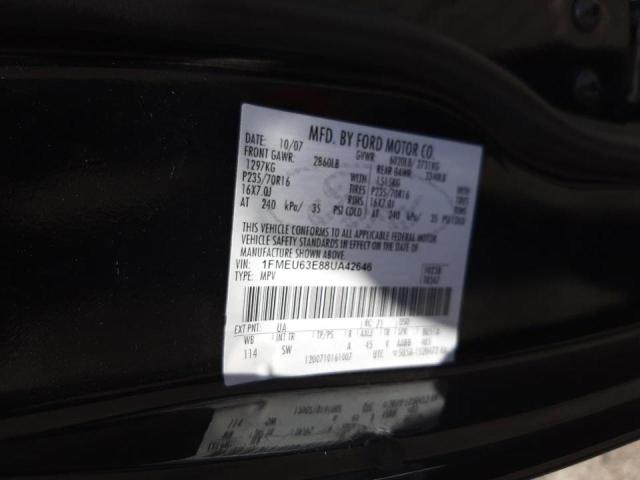 Photo 10 from auction – 2008 FORD EXPLORER X with VIN 1FMEU63E88UA42646